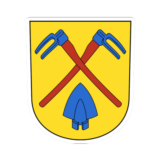 Unterstrass-blazon (Switzerland) (Coat of Arms) STICKER Vinyl Kiss-Cut Decal 2 Inch White - The Sticker Space