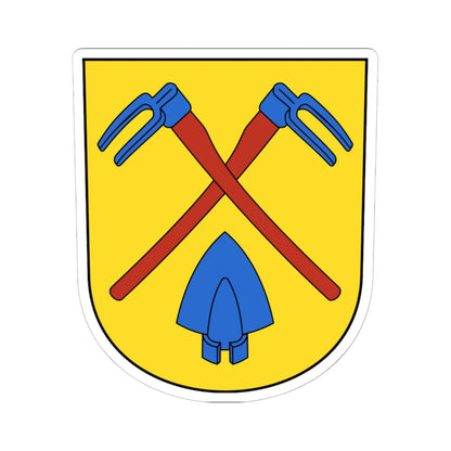 Unterstrass-blazon (Switzerland) (Coat of Arms) STICKER Vinyl Kiss-Cut Decal 6 Inch White - The Sticker Space