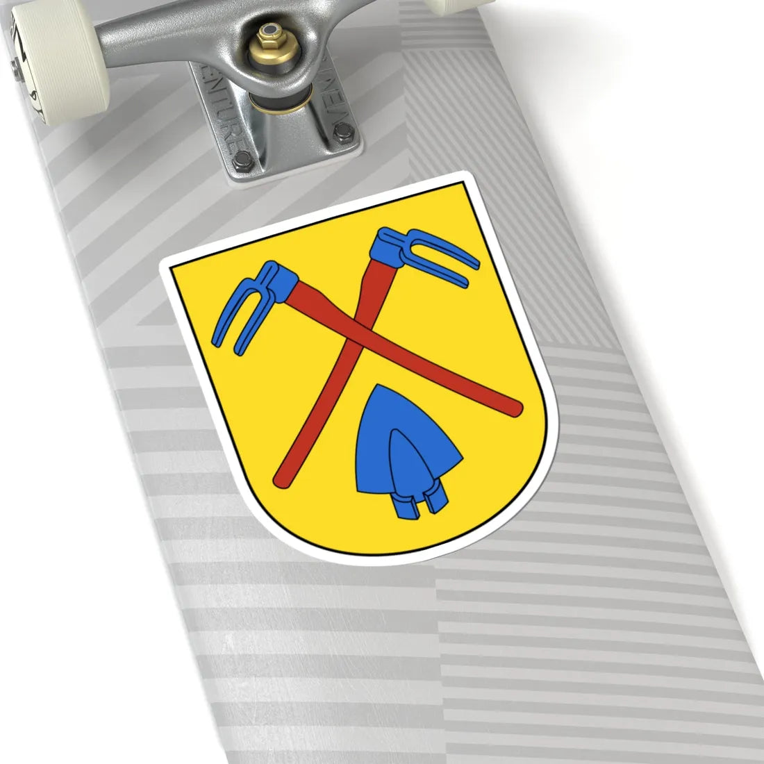 Unterstrass-blazon (Switzerland) (Coat of Arms) STICKER Vinyl Kiss-Cut Decal - The Sticker Space