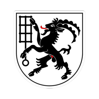 Untervaz wappen (Switzerland) (Coat of Arms) STICKER Vinyl Kiss-Cut Decal 3 Inch White - The Sticker Space