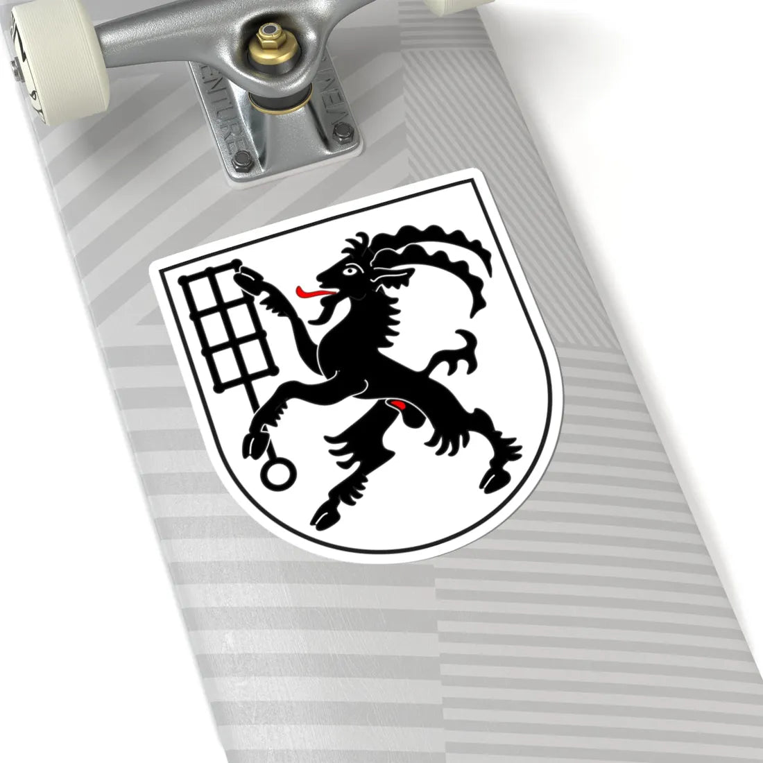 Untervaz wappen (Switzerland) (Coat of Arms) STICKER Vinyl Kiss-Cut Decal - The Sticker Space