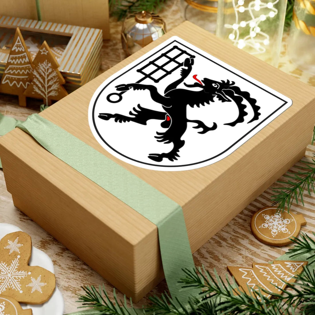 Untervaz wappen (Switzerland) (Coat of Arms) STICKER Vinyl Kiss-Cut Decal - The Sticker Space