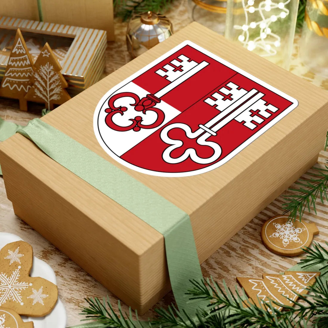 Unterwalden (Switzerland) (Coat of Arms) STICKER Vinyl Kiss-Cut Decal - The Sticker Space