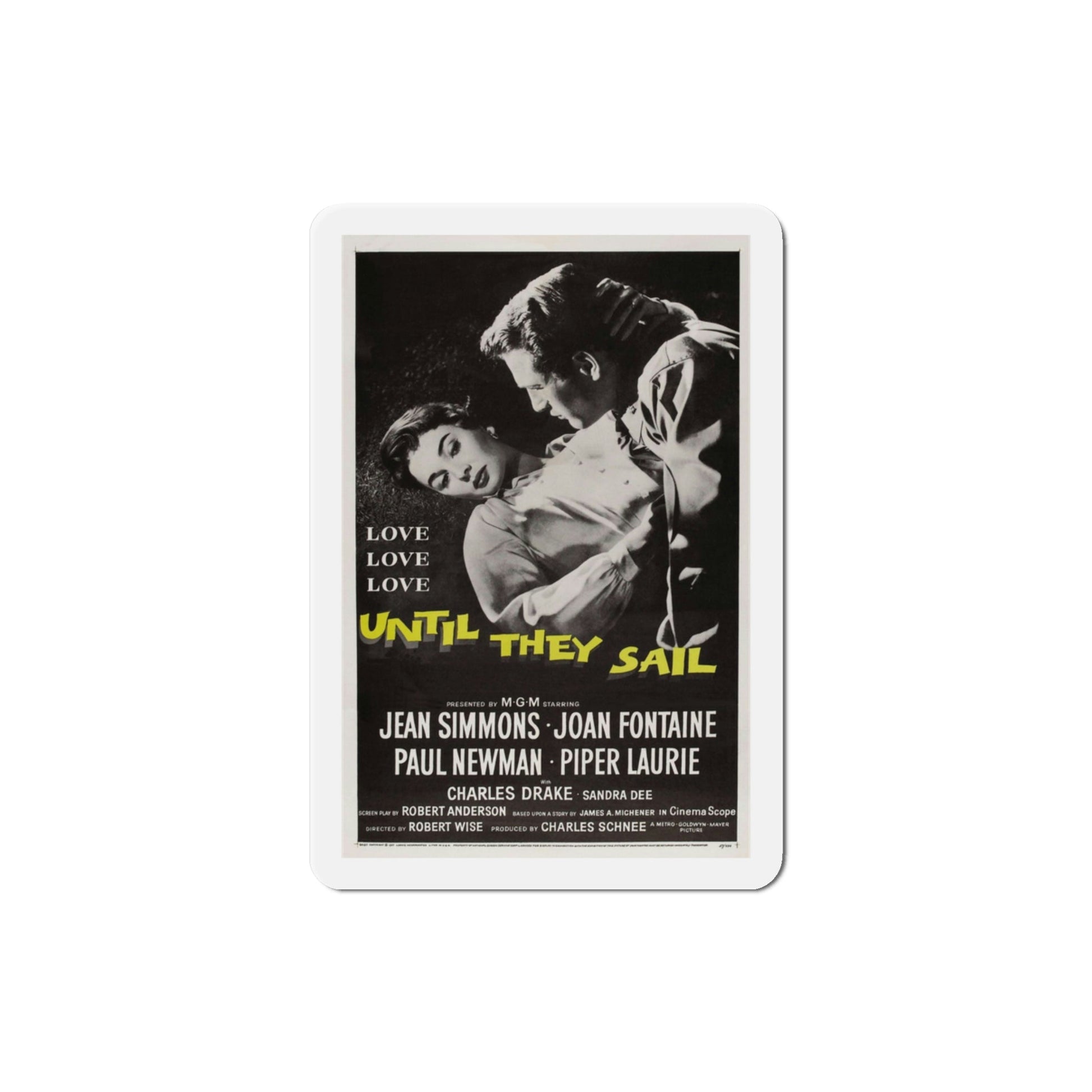 Until They Sail 1957 Movie Poster Die-Cut Magnet-3 Inch-The Sticker Space