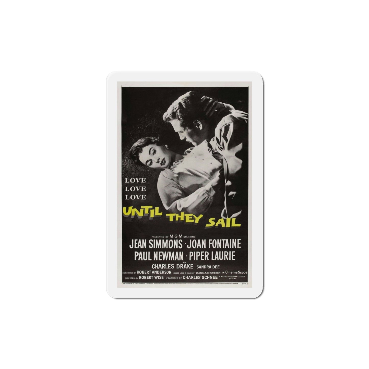 Until They Sail 1957 Movie Poster Die-Cut Magnet-4 Inch-The Sticker Space
