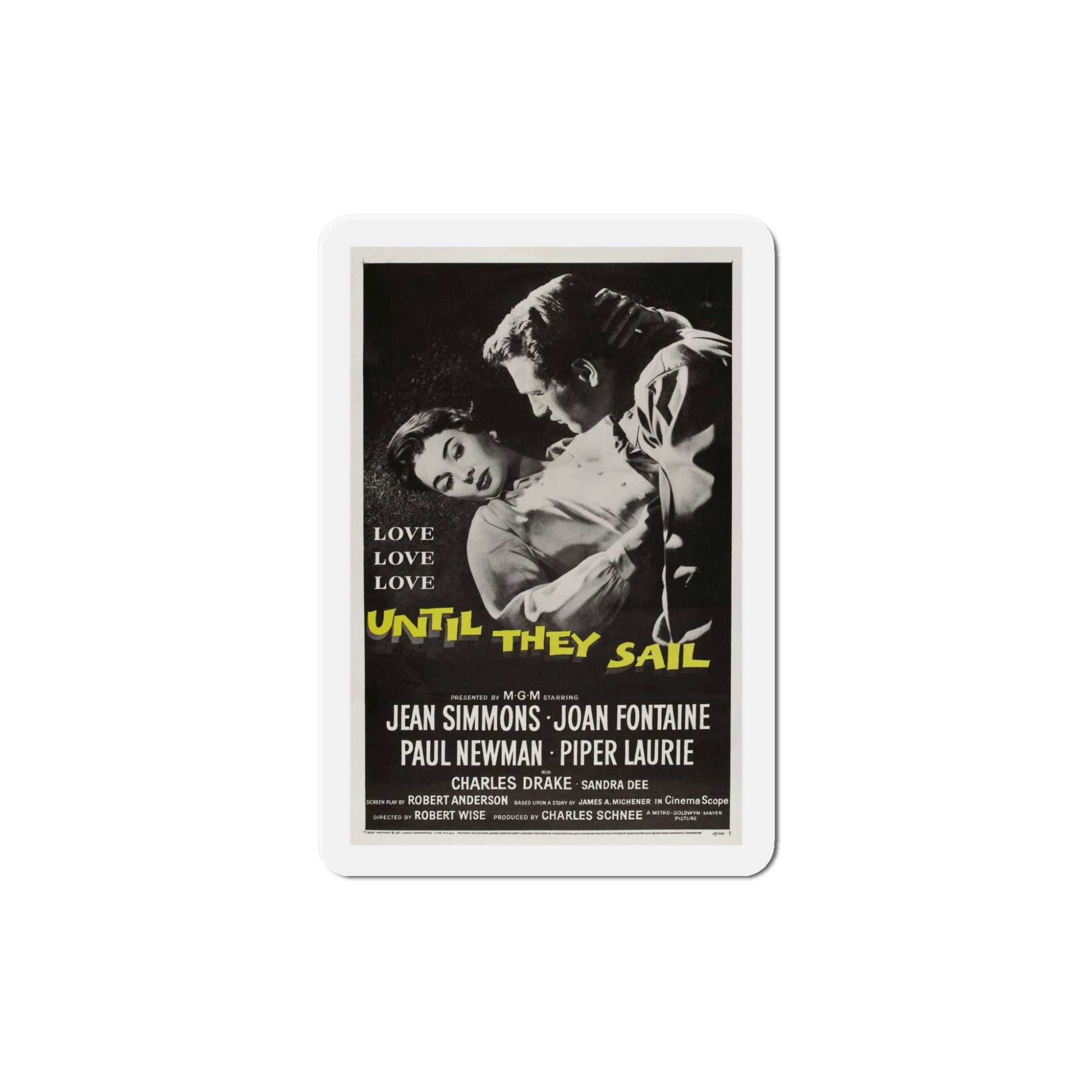 Until They Sail 1957 Movie Poster Die-Cut Magnet-5 Inch-The Sticker Space