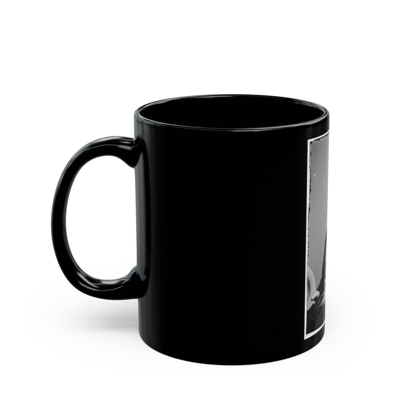 Untitled 001 (U.S. Civil War) Black Coffee Mug-The Sticker Space