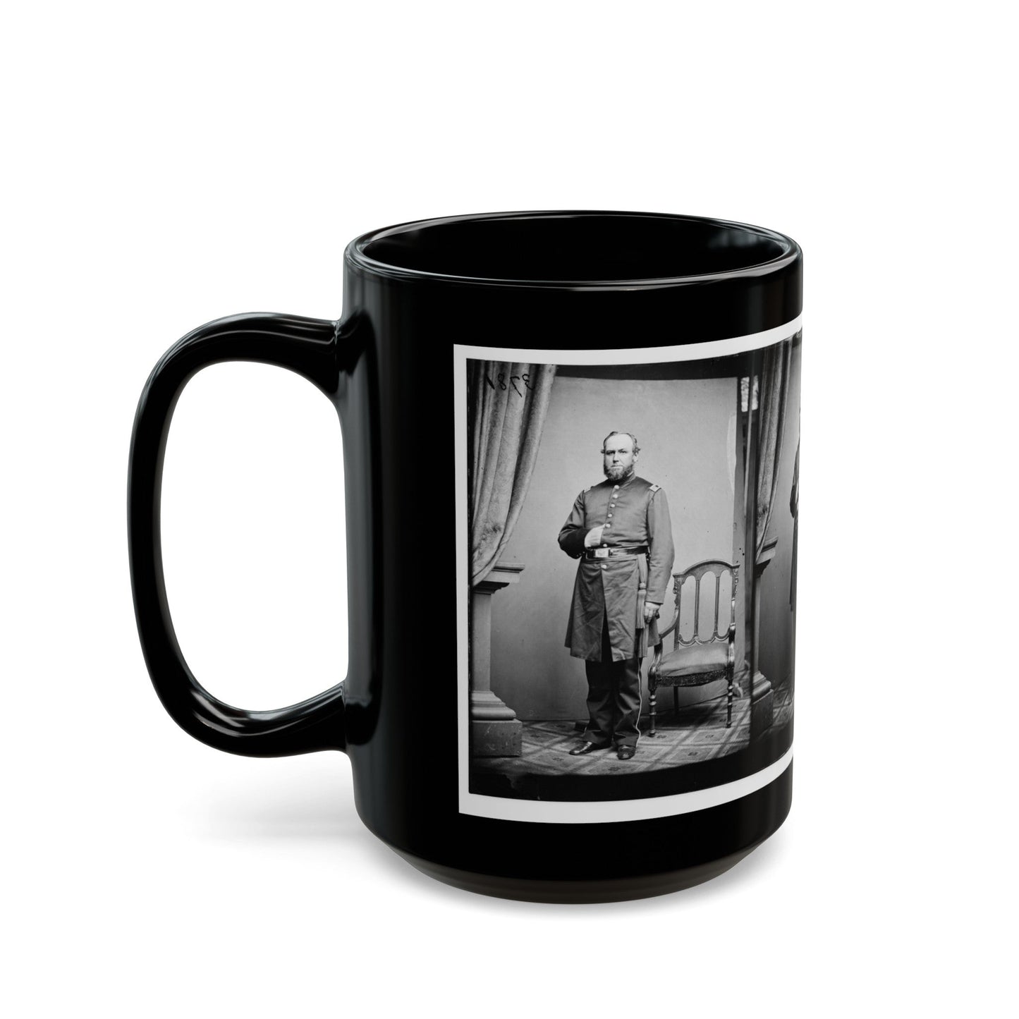 Untitled 001(2) (U.S. Civil War) Black Coffee Mug-The Sticker Space