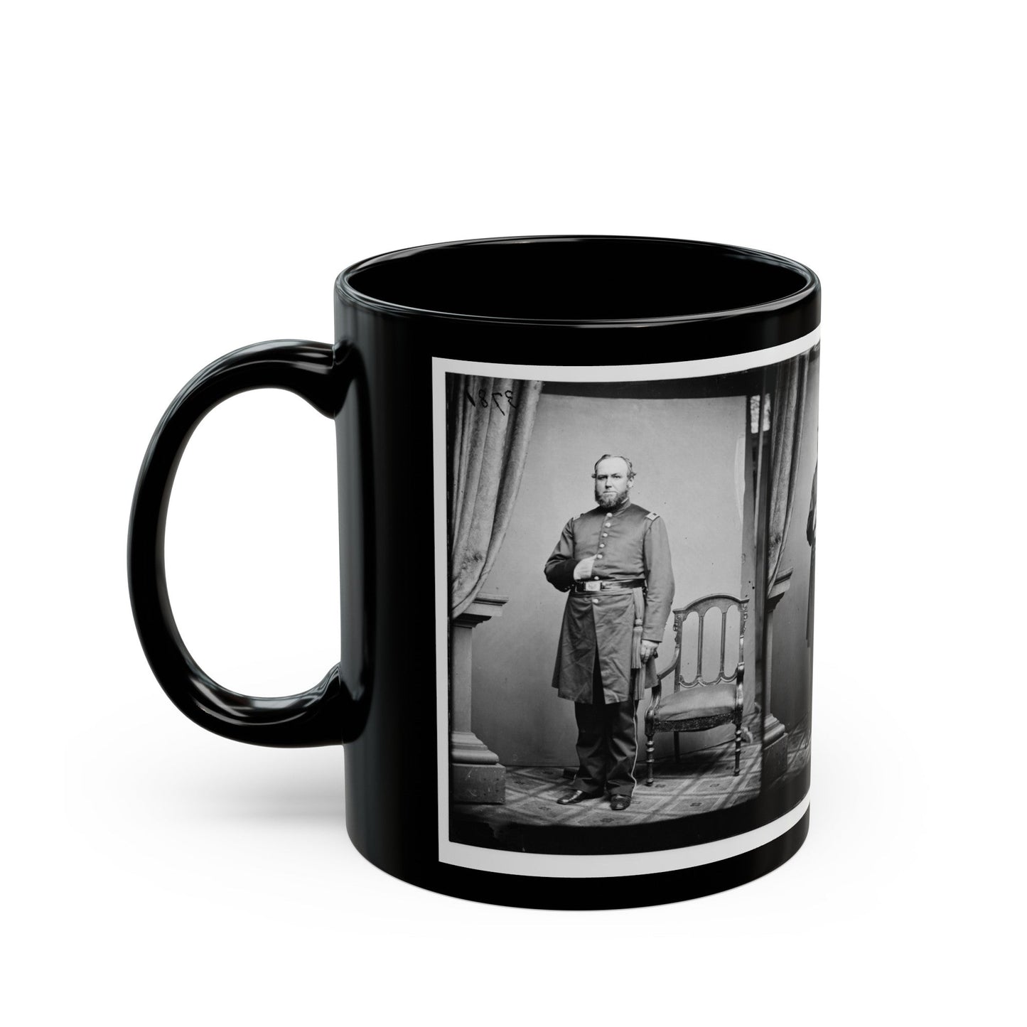 Untitled 001(2) (U.S. Civil War) Black Coffee Mug-The Sticker Space