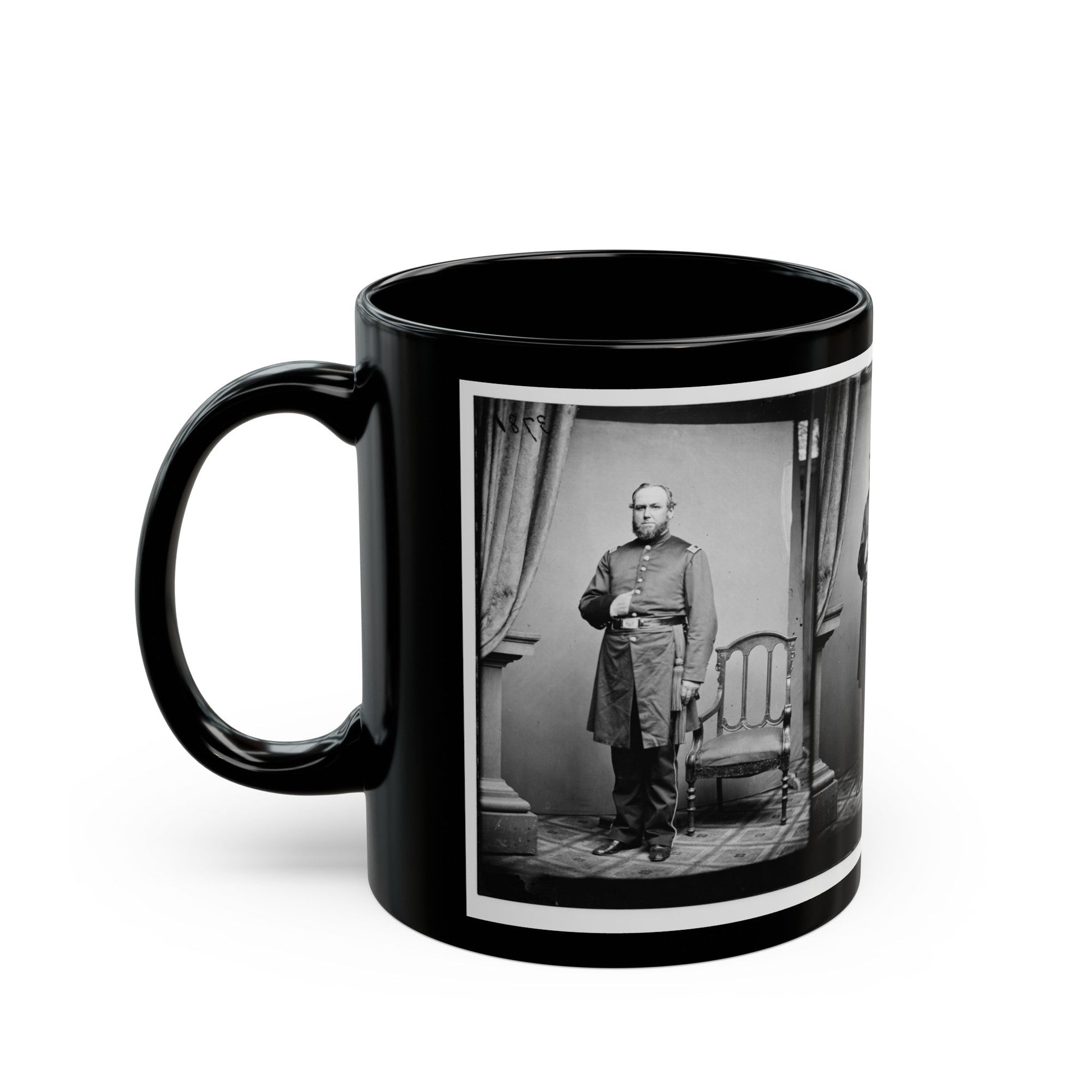 Untitled 001(2) (U.S. Civil War) Black Coffee Mug-The Sticker Space