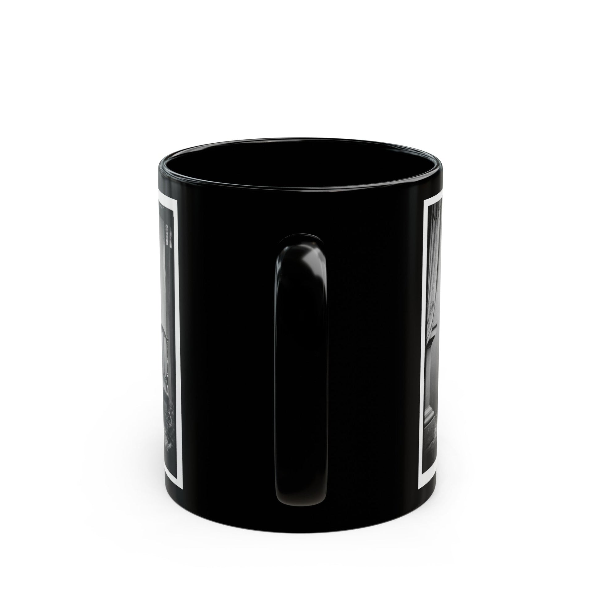 Untitled 001(2) (U.S. Civil War) Black Coffee Mug-The Sticker Space