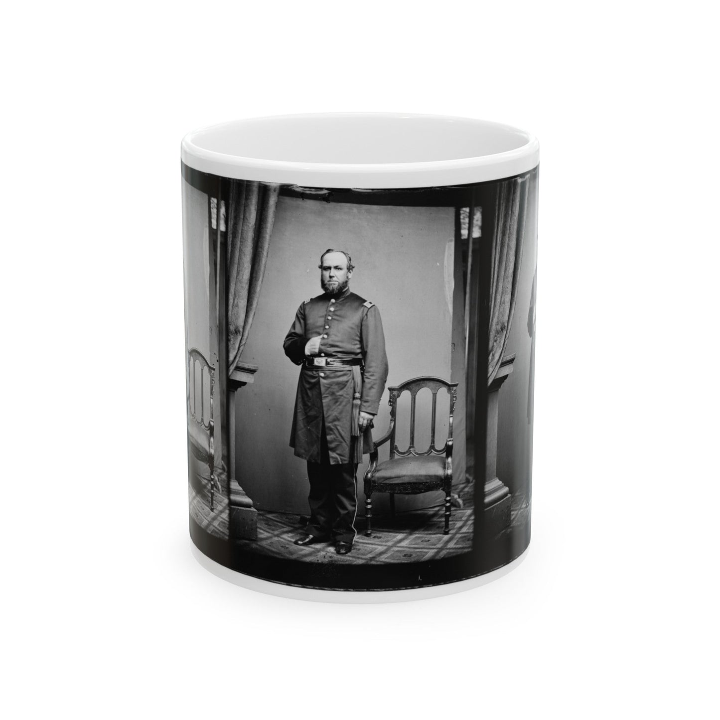 Untitled 001(2) (U.S. Civil War) White Coffee Mug-11oz-The Sticker Space