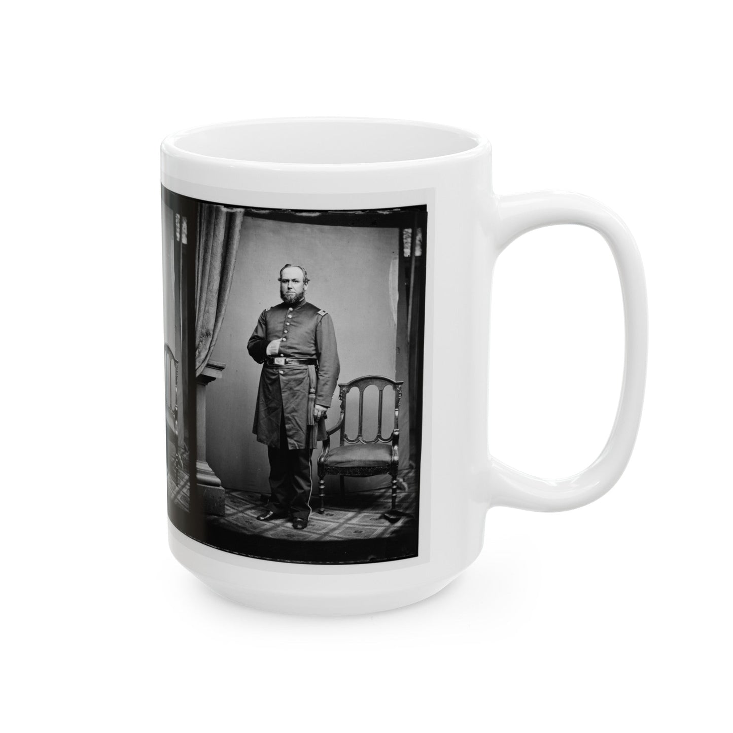 Untitled 001(2) (U.S. Civil War) White Coffee Mug-The Sticker Space