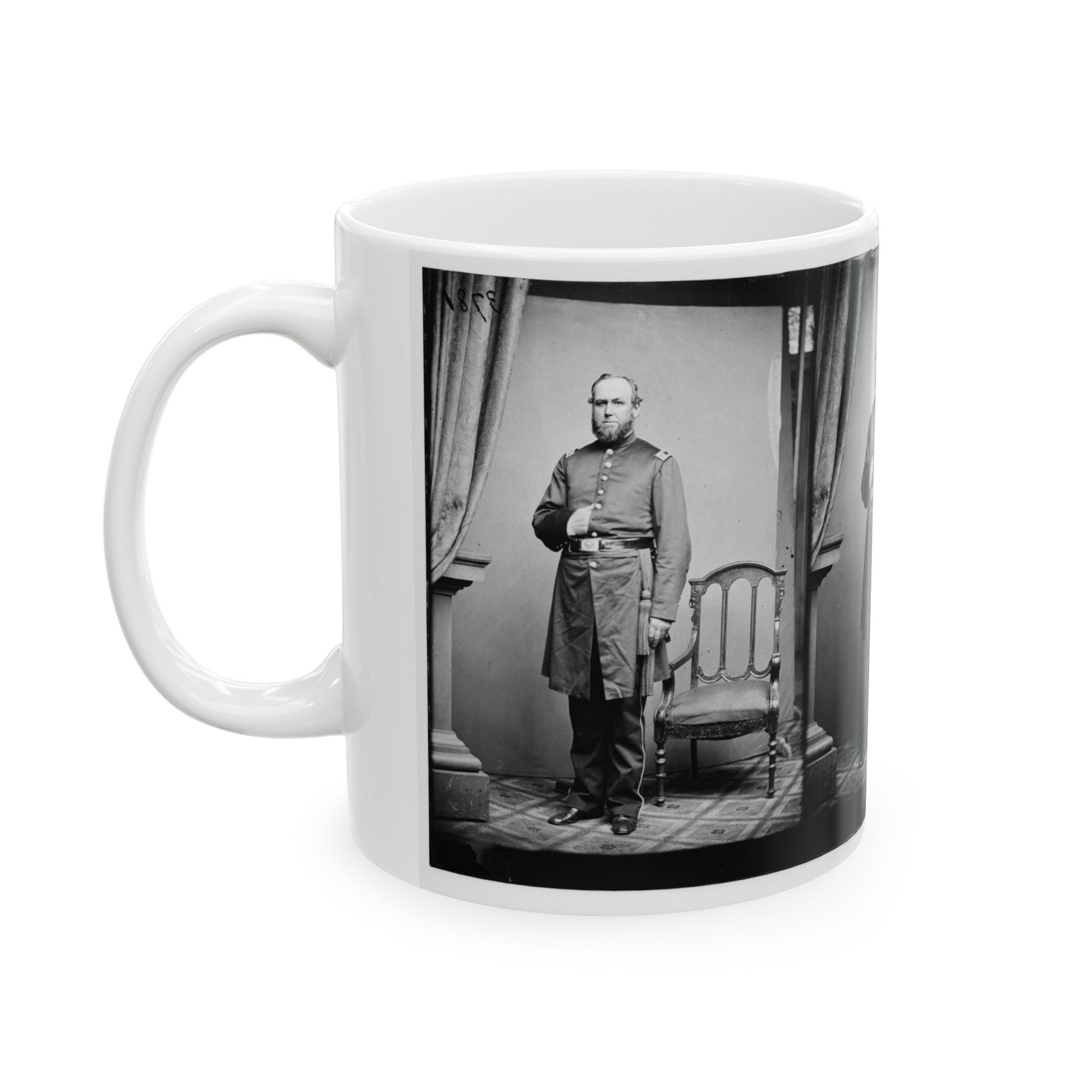 Untitled 001(2) (U.S. Civil War) White Coffee Mug-The Sticker Space