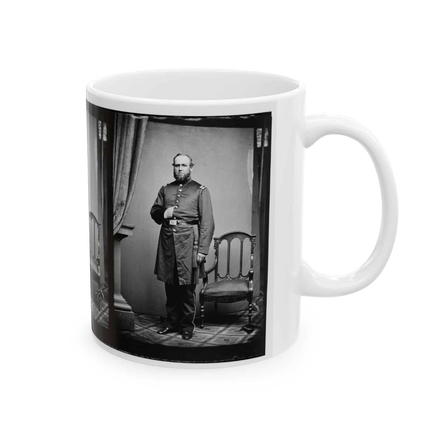 Untitled 001(2) (U.S. Civil War) White Coffee Mug-The Sticker Space