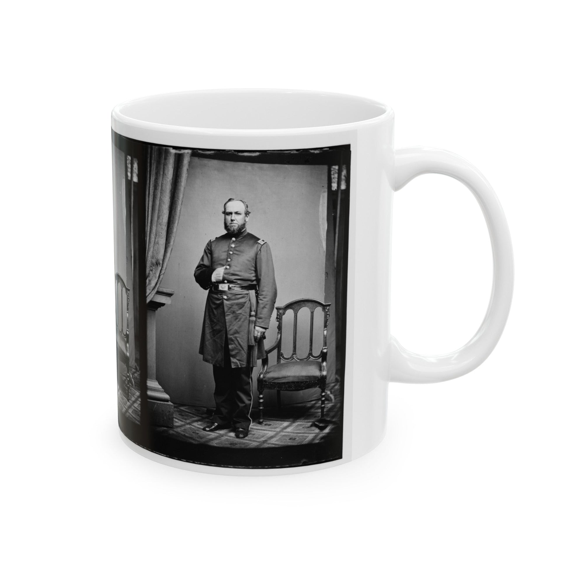 Untitled 001(2) (U.S. Civil War) White Coffee Mug-The Sticker Space