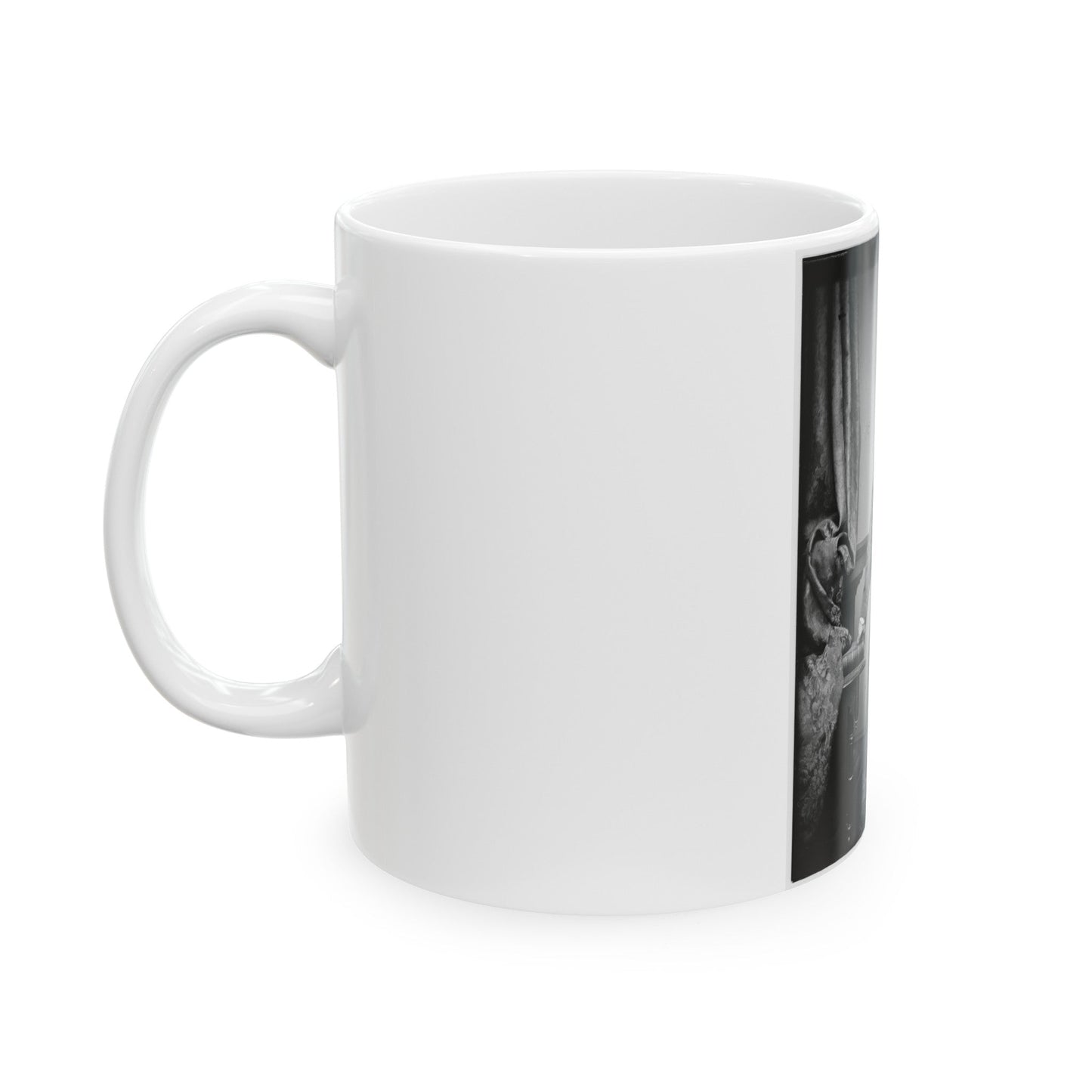 Untitled 001(4) (U.S. Civil War) White Coffee Mug-The Sticker Space