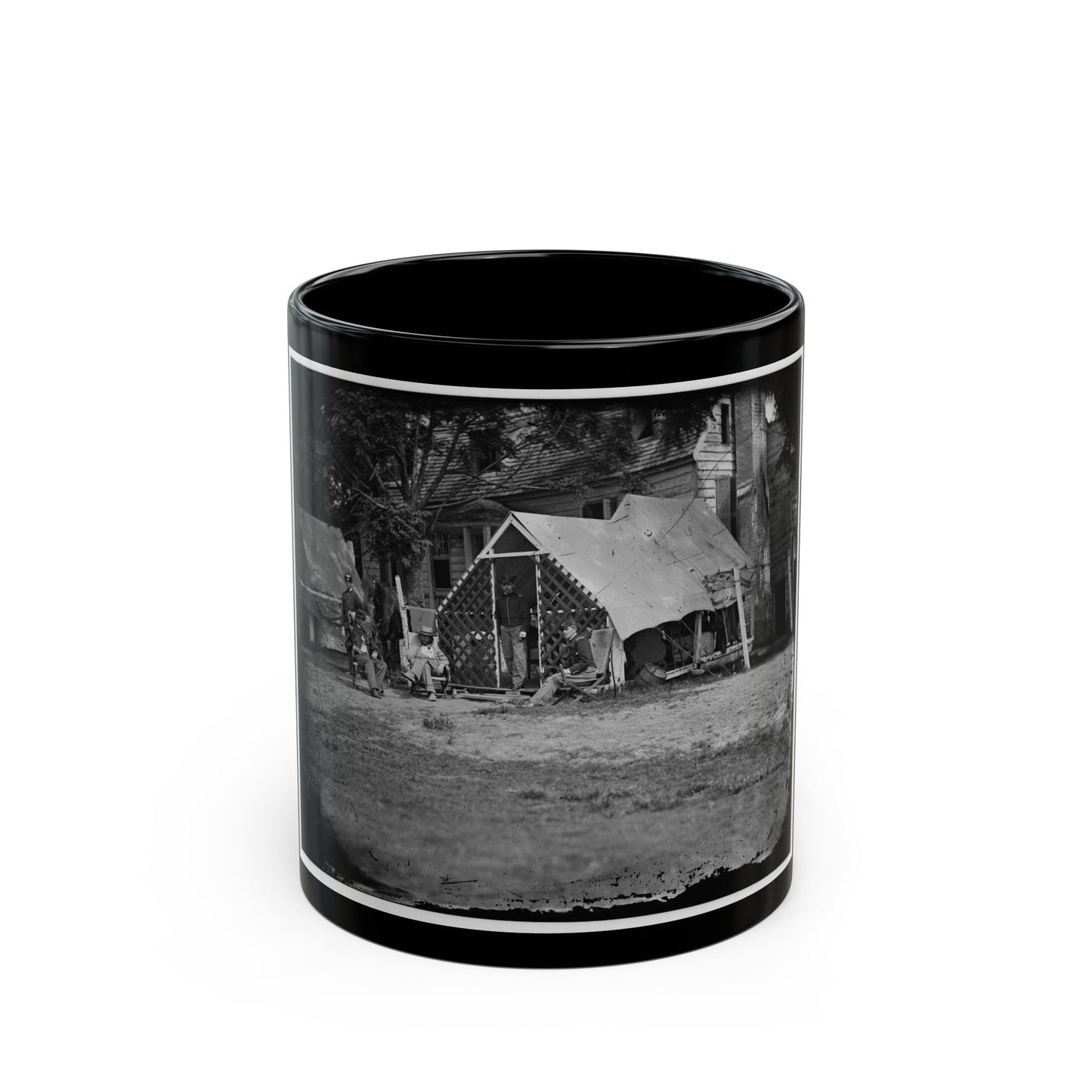 Untitled 001(5) (U.S. Civil War) Black Coffee Mug-11oz-The Sticker Space