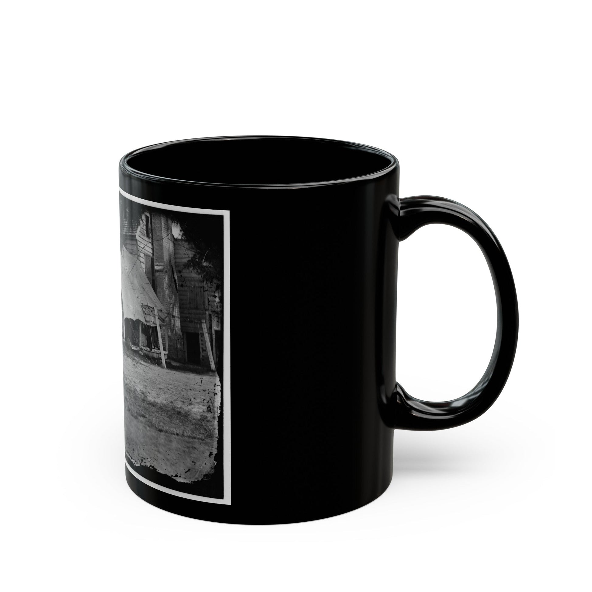 Untitled 001(5) (U.S. Civil War) Black Coffee Mug-The Sticker Space