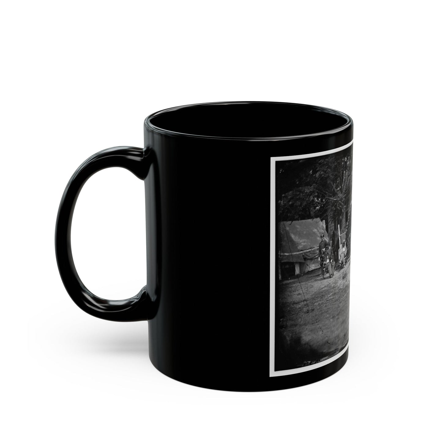 Untitled 001(5) (U.S. Civil War) Black Coffee Mug-The Sticker Space