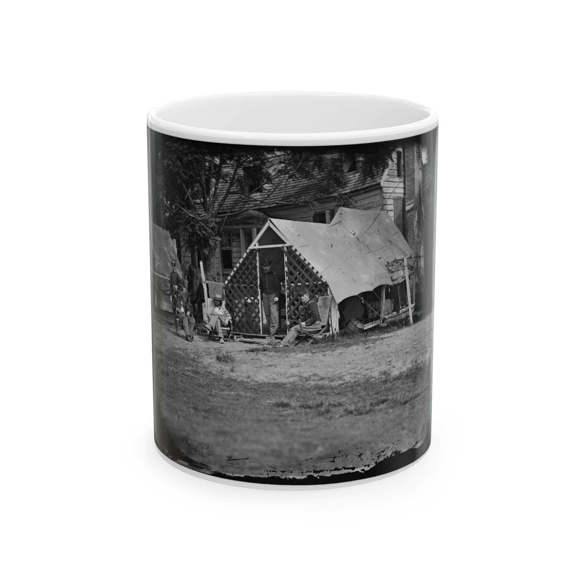 Untitled 001(5) (U.S. Civil War) White Coffee Mug-11oz-The Sticker Space