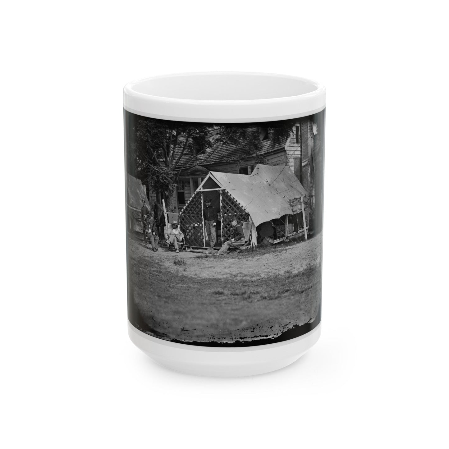 Untitled 001(5) (U.S. Civil War) White Coffee Mug-15oz-The Sticker Space