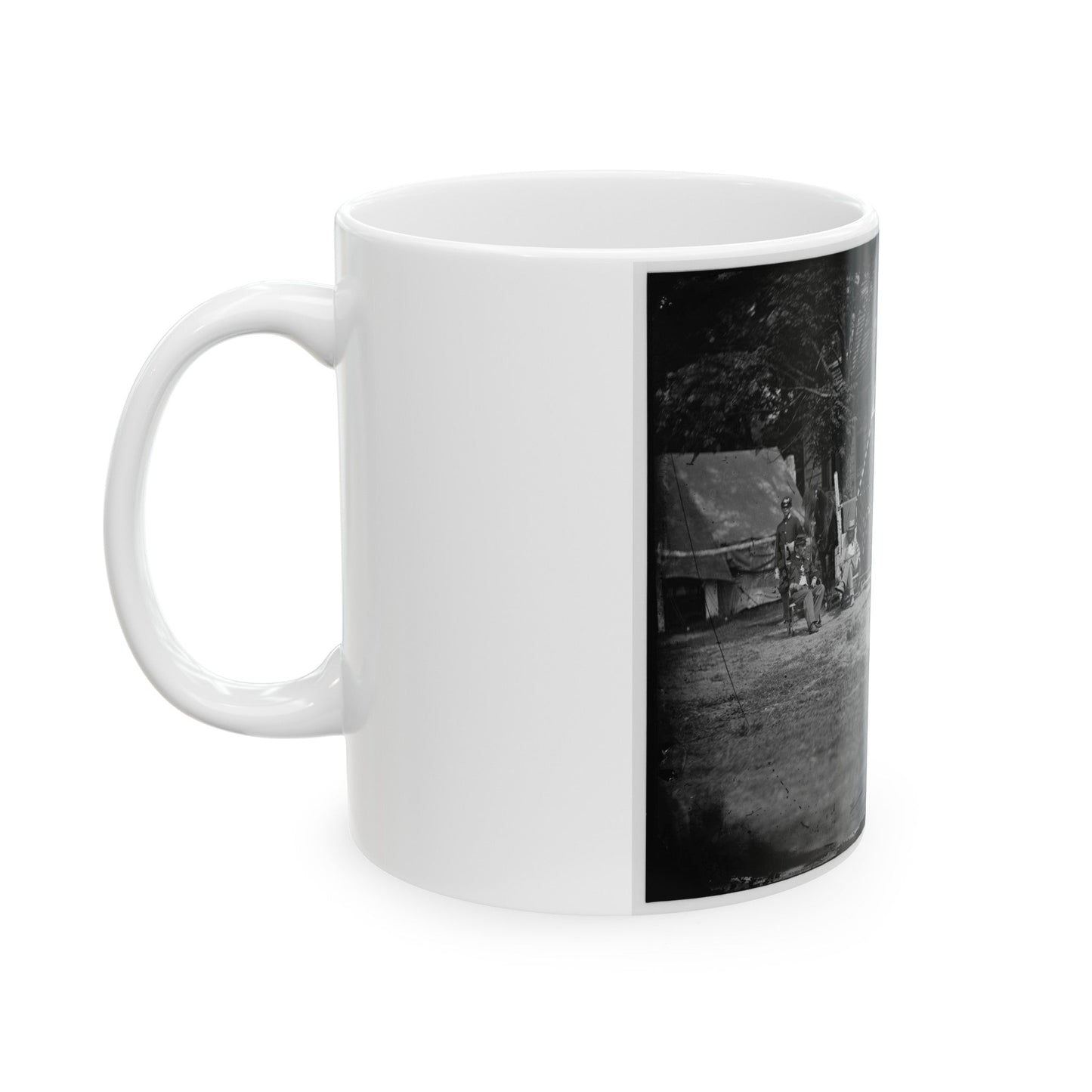 Untitled 001(5) (U.S. Civil War) White Coffee Mug-The Sticker Space