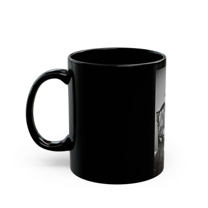 Untitled 002 (U.S. Civil War) Black Coffee Mug-The Sticker Space