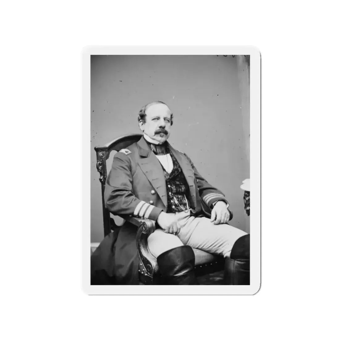 Untitled 002 (U.S. Civil War) Refrigerator Magnet 2" x 2" Die-Cut 1 pc - The Sticker Space