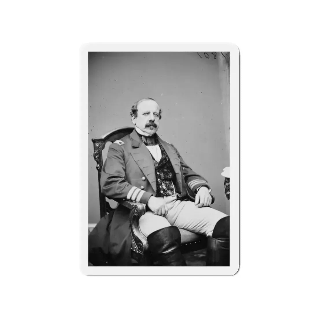 Untitled 002 (U.S. Civil War) Refrigerator Magnet 3" x 3" Die-Cut 1 pc - The Sticker Space