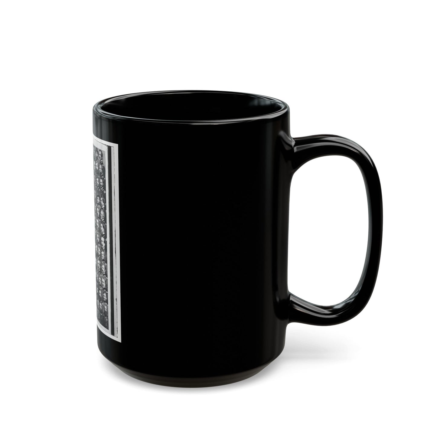 Untitled 003 (U.S. Civil War) Black Coffee Mug-The Sticker Space