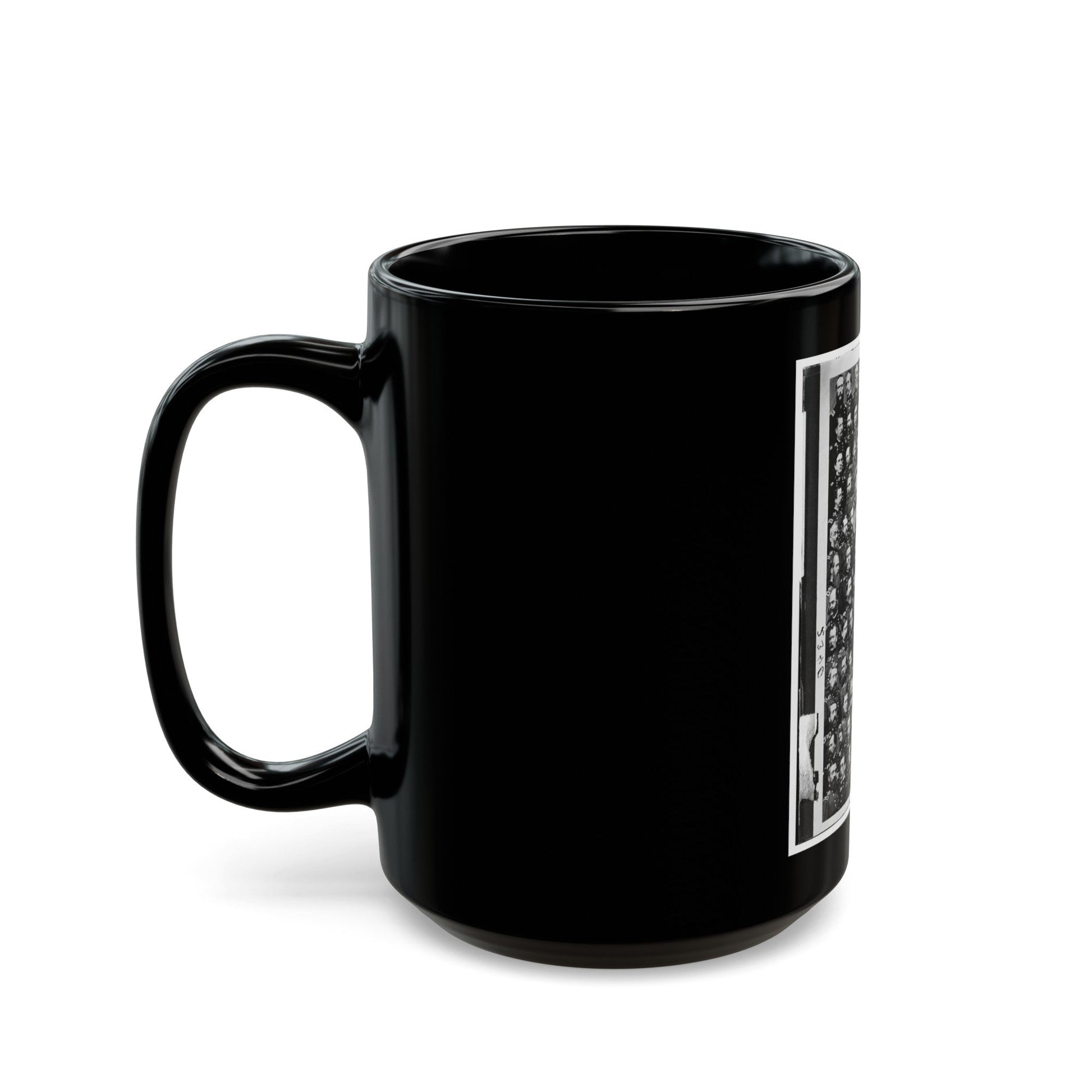 Untitled 003 (U.S. Civil War) Black Coffee Mug-The Sticker Space