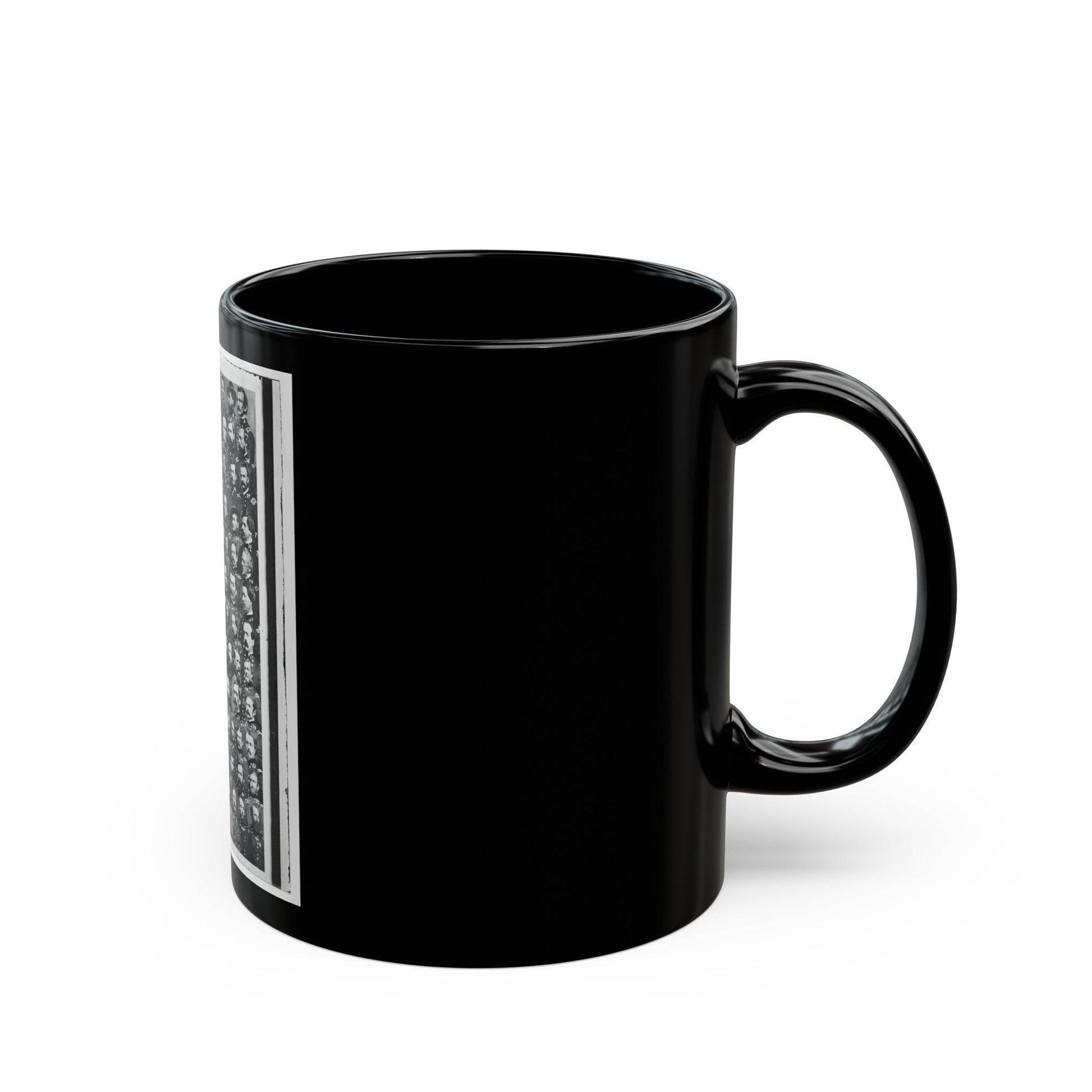 Untitled 003 (U.S. Civil War) Black Coffee Mug-The Sticker Space