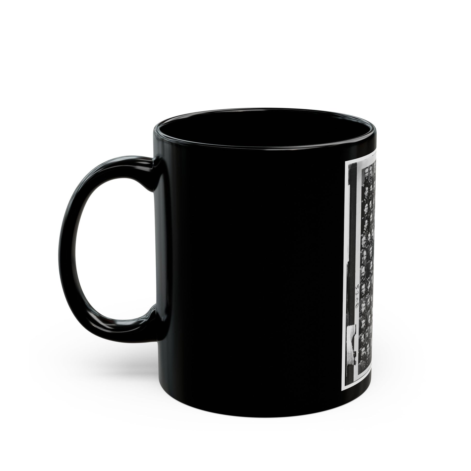 Untitled 003 (U.S. Civil War) Black Coffee Mug-The Sticker Space