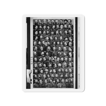 Untitled 003 (U.S. Civil War) Refrigerator Magnet 2" x 2" Die-Cut 1 pc - The Sticker Space