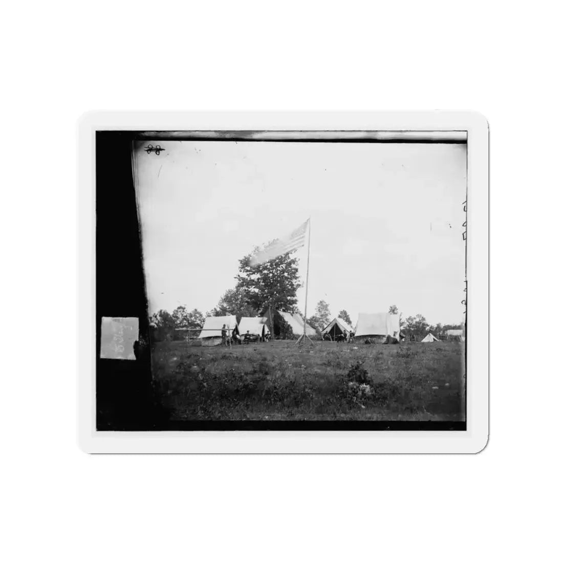 Untitled(10) (U.S. Civil War) Refrigerator Magnet 3" x 3" Die-Cut 1 pc - The Sticker Space