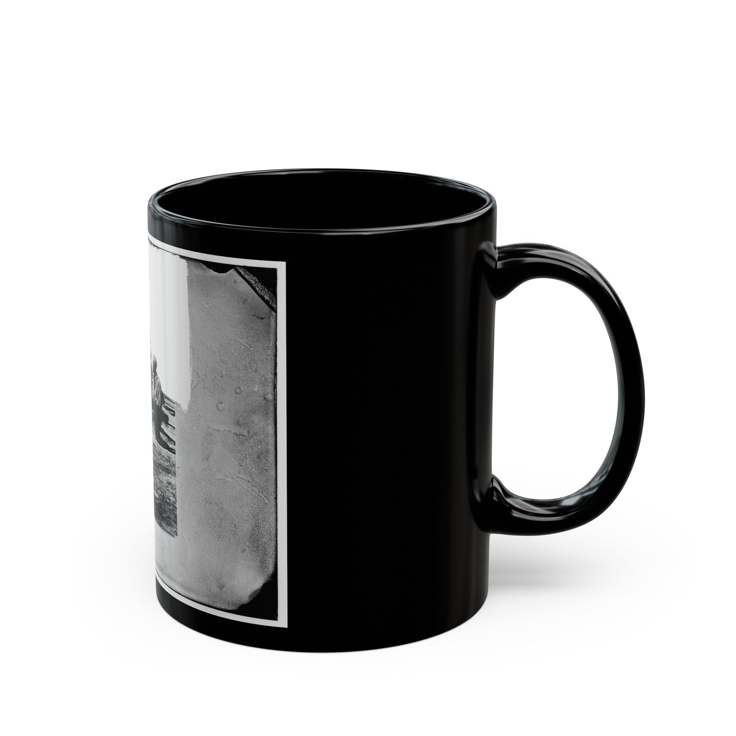 Untitled-4 (U.S. Civil War) Black Coffee Mug-The Sticker Space