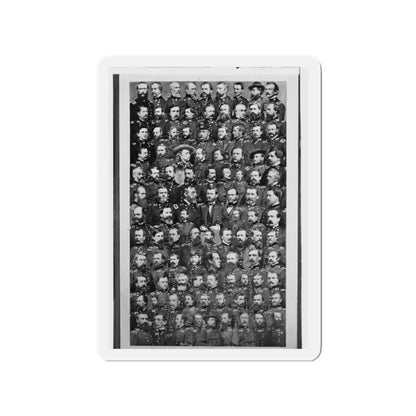 Untitled(7) (U.S. Civil War) Refrigerator Magnet 2" x 2" Die-Cut 1 pc - The Sticker Space