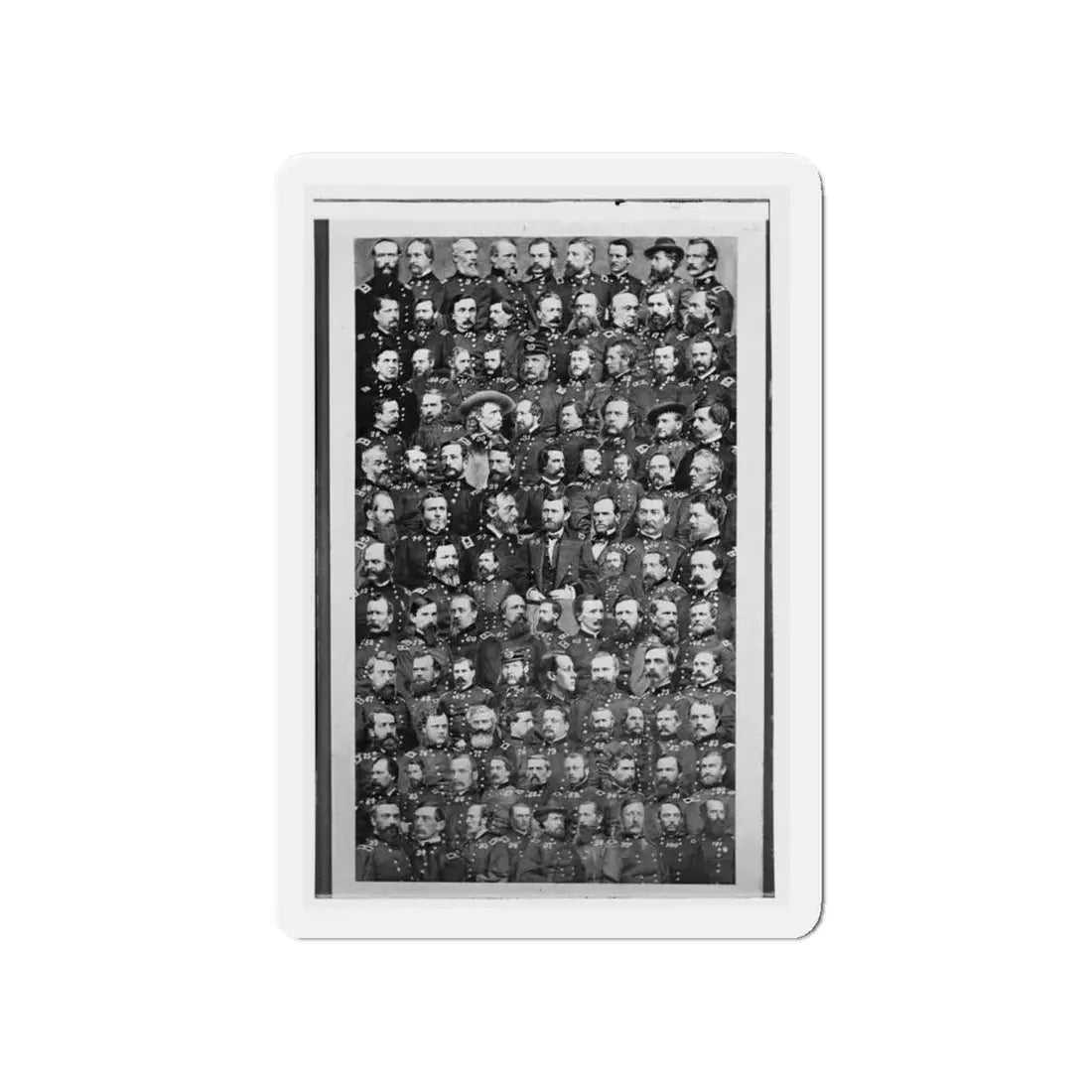 Untitled(7) (U.S. Civil War) Refrigerator Magnet 4" x 4" Die-Cut 1 pc - The Sticker Space