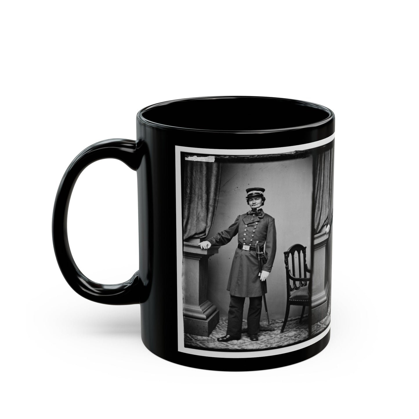 Untitled (U.S. Civil War) Black Coffee Mug-The Sticker Space