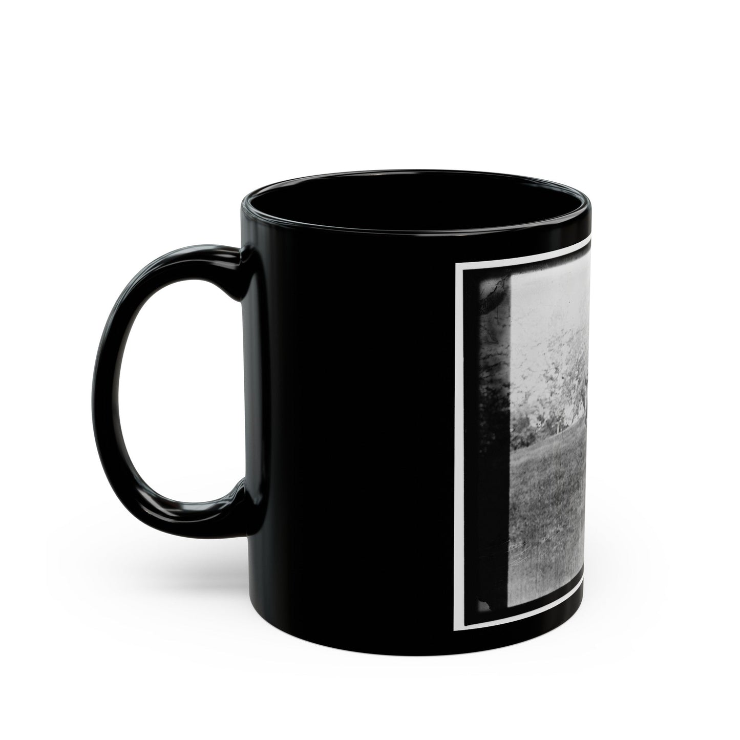 Untitled(11) (U.S. Civil War) Black Coffee Mug-The Sticker Space