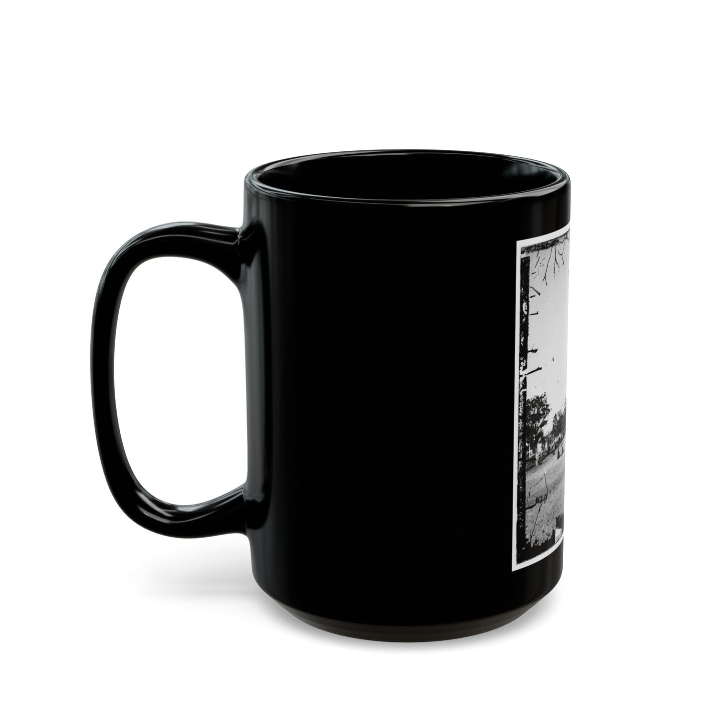 Untitled(4) (U.S. Civil War) Black Coffee Mug-The Sticker Space