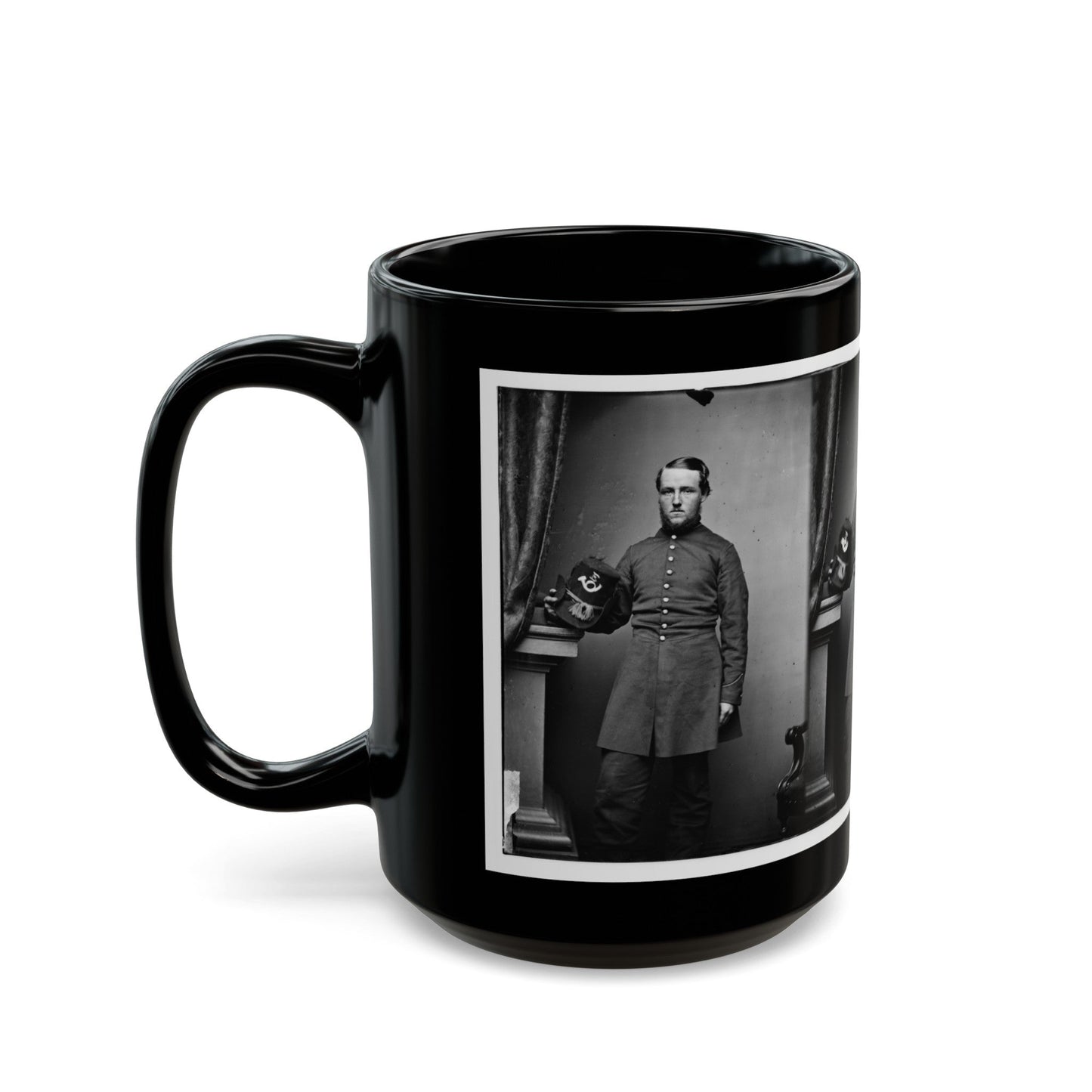 Untitled(5) (U.S. Civil War) Black Coffee Mug-The Sticker Space