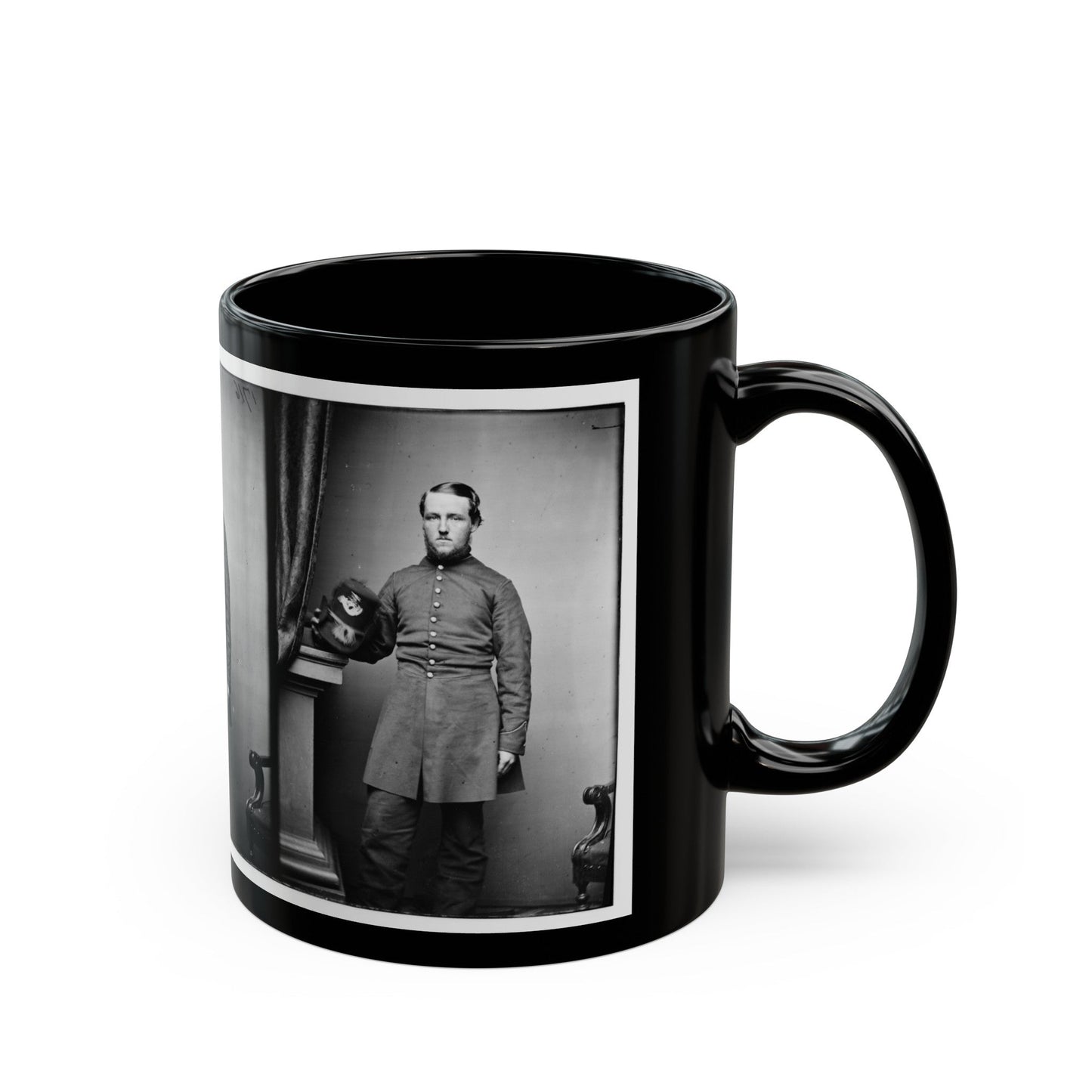 Untitled(5) (U.S. Civil War) Black Coffee Mug-The Sticker Space