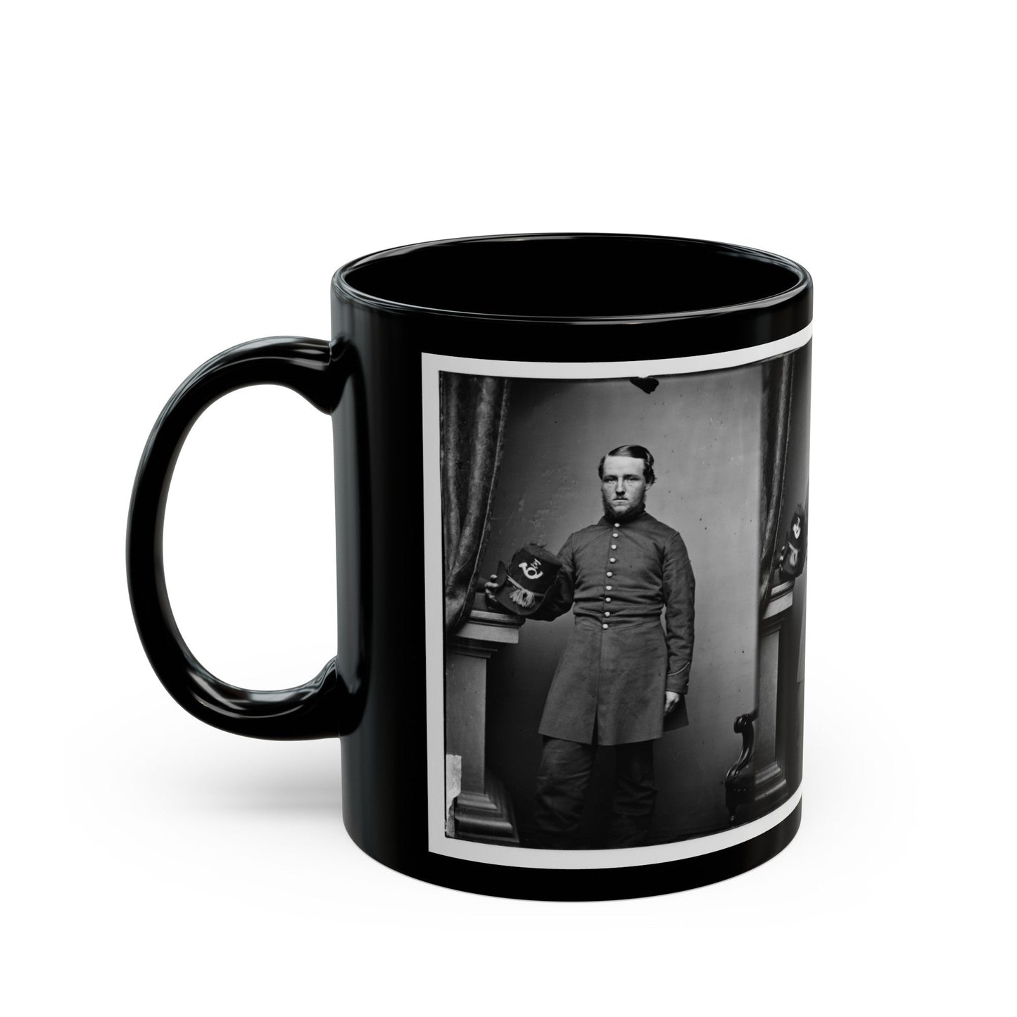 Untitled(5) (U.S. Civil War) Black Coffee Mug-The Sticker Space