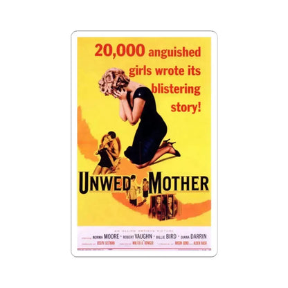 Unwed Mother 1958 Movie Poster - STICKER Vinyl Kiss-Cut Decal 2 Inch White - The Sticker Space
