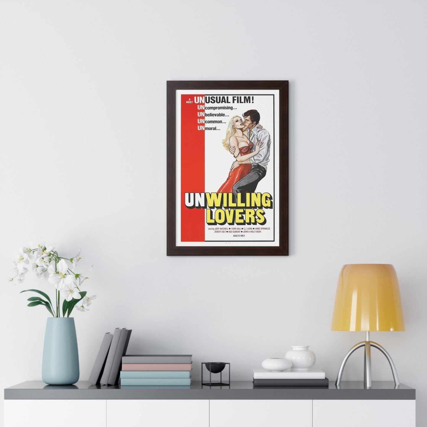 UNWILLING LOVERS 1977 - Framed Movie Poster-The Sticker Space