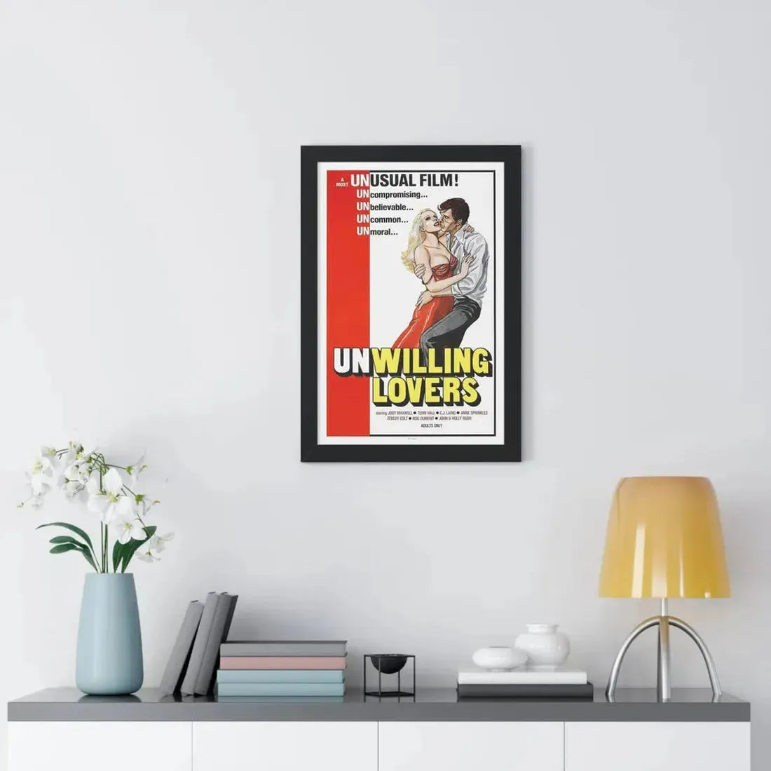 UNWILLING LOVERS 1977 - Framed Movie Poster - The Sticker Space