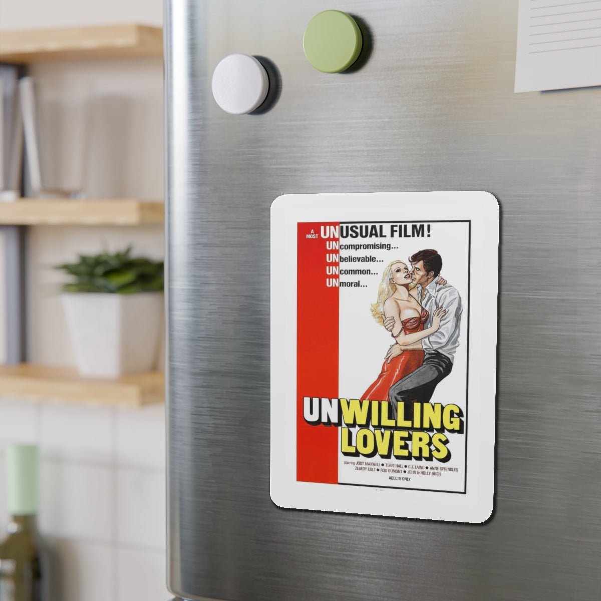 UNWILLING LOVERS 1977 Movie Poster - Refrigerator Magnet