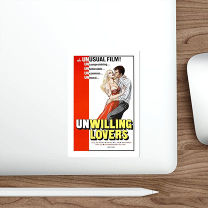 UNWILLING LOVERS 1977 Movie Poster STICKER Vinyl Die-Cut Decal-The Sticker Space